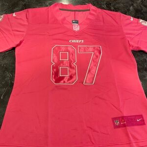 Brand New Ladies Pink Breast Cancer Chiefs Jersey